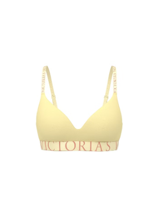Cotton Exploded Logo Lightly Lined Wireless Bra The T-Shirt