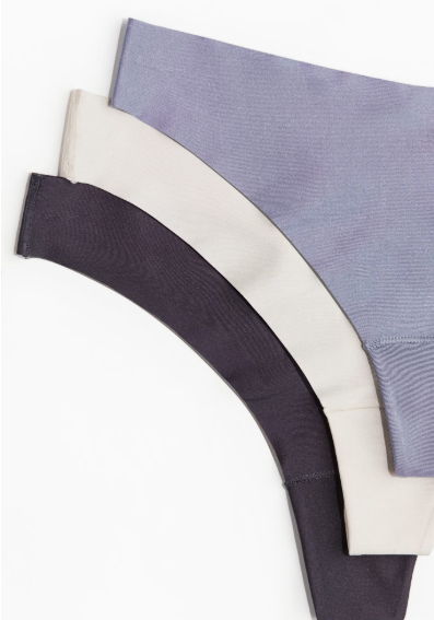 3-pack invisible thong briefs