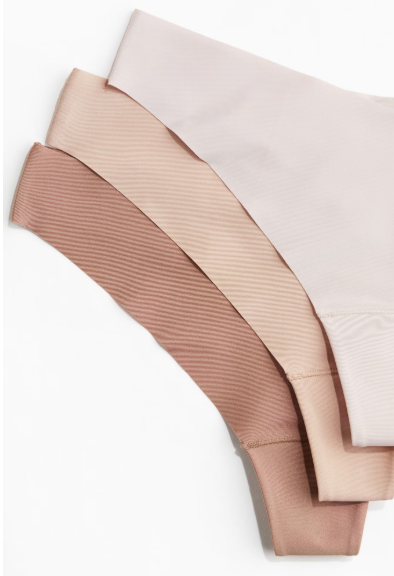 3-pack invisible thong briefs