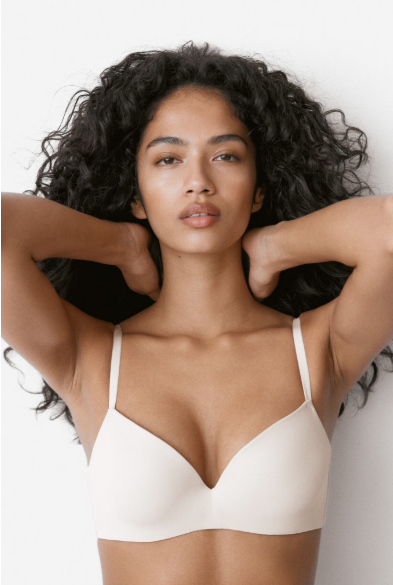 Microfibre push-up bra