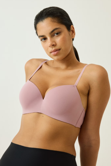 Microfibre push-up bra