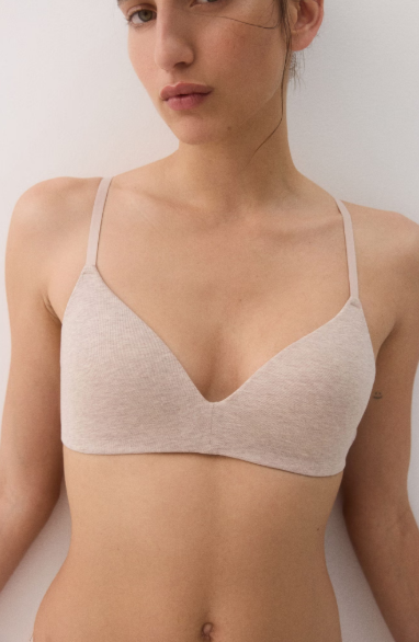 2-pack padded non-wired cotton bras