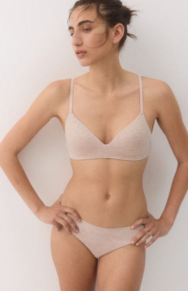 2-pack padded non-wired cotton bras
