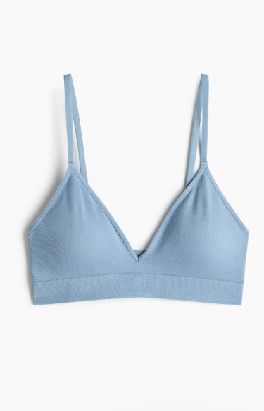 Seamless padded soft bra