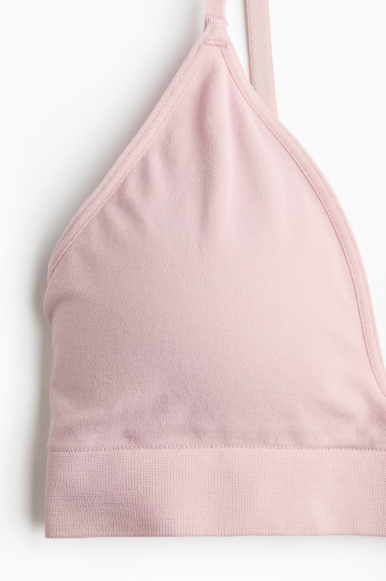 Seamless padded soft bra