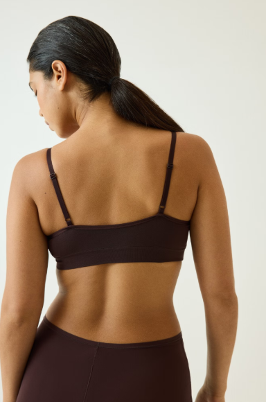 Seamless padded soft bra