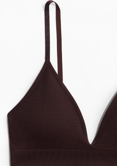Seamless padded soft bra