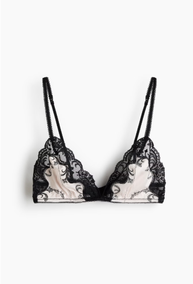 Satin soft bra