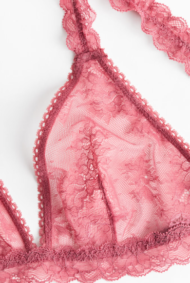 Soft lace bra