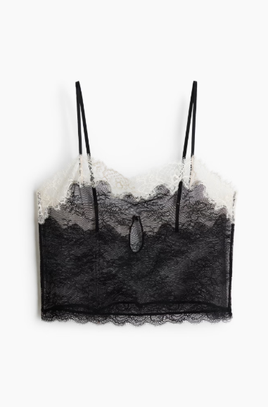 Lace strappy top