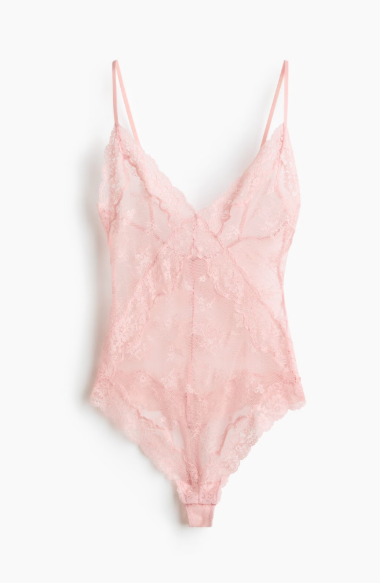 Lace thong body