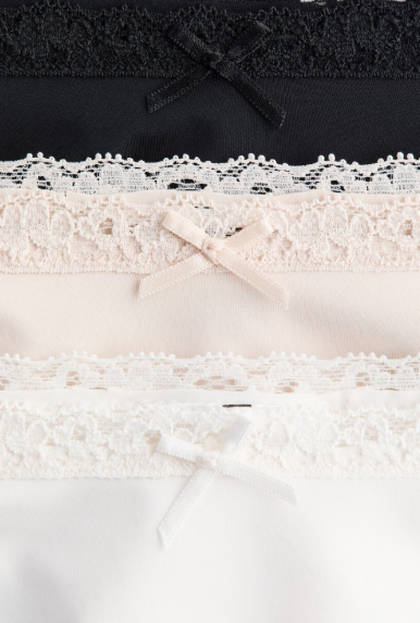 3-pack lace-trimmed thong briefs