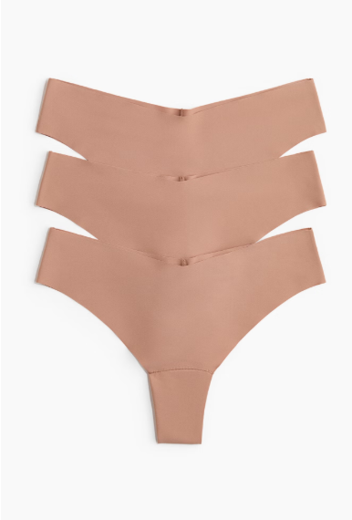 3-pack microfibre Brazilian briefs