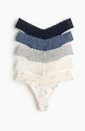 5-pack lace thong briefs
