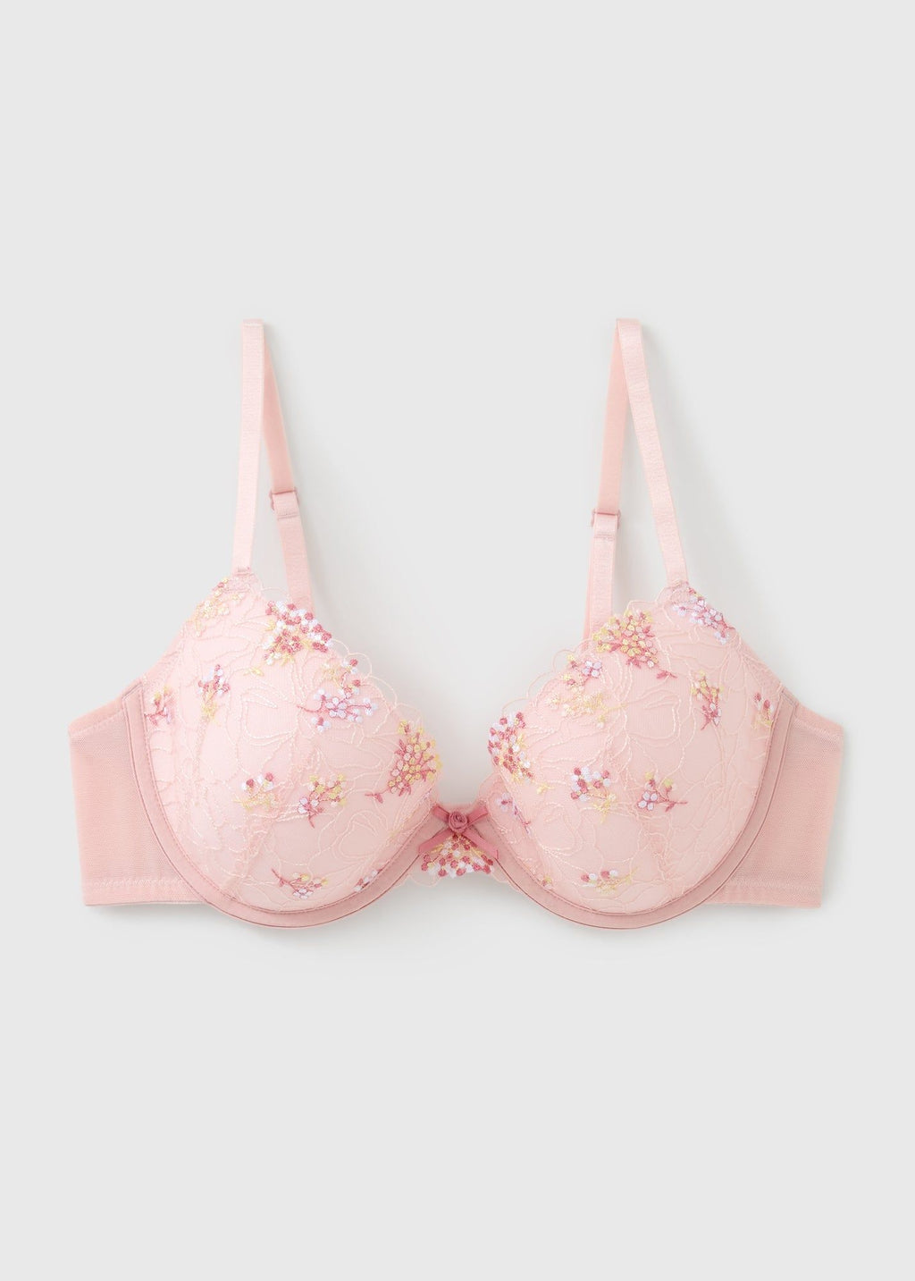 Floral Embroidered Bra